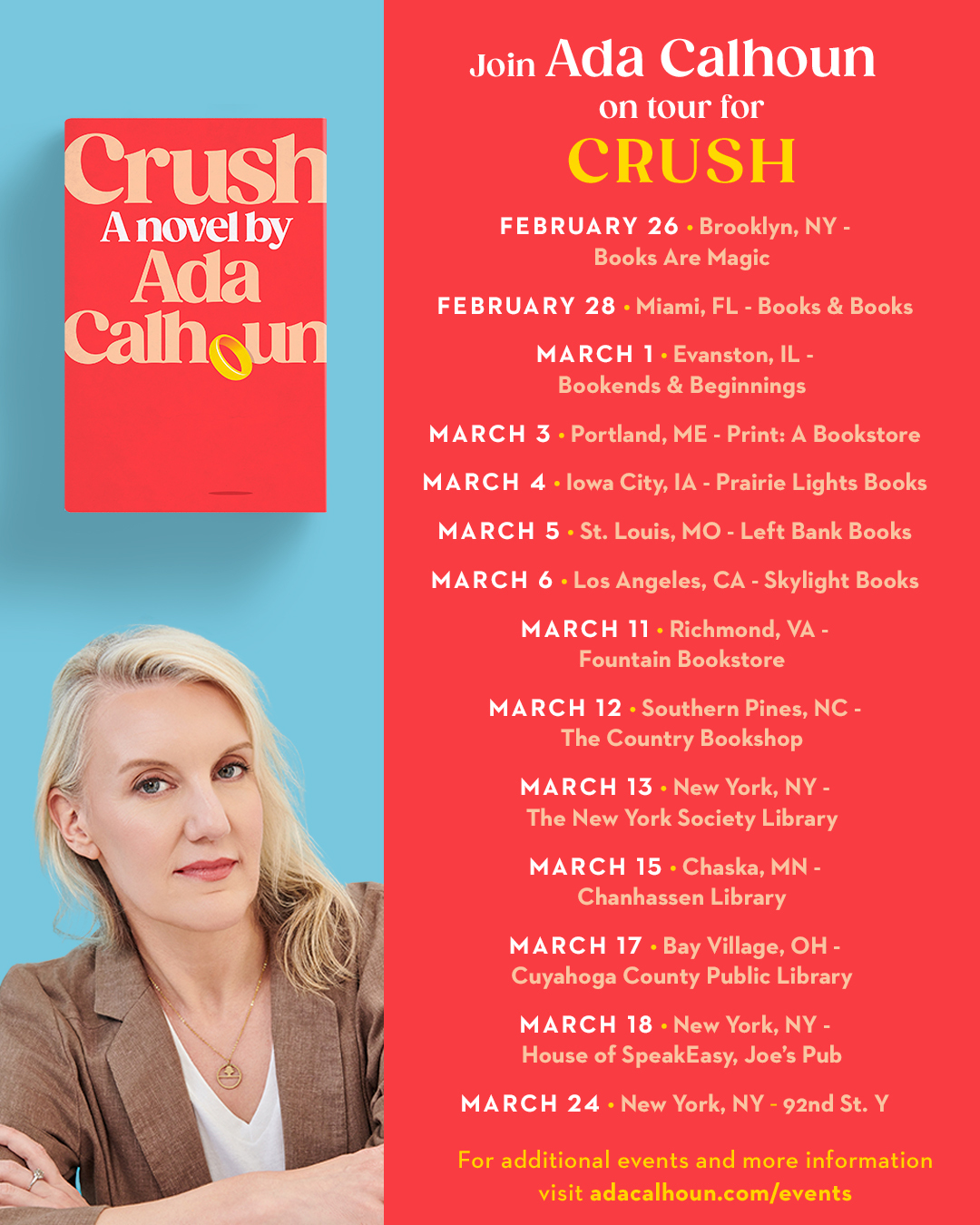 Crush: A Novel on Tour!