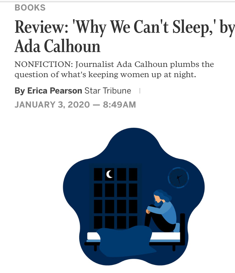 Minneapolis Star Tribune Calls Why We Can't Sleep a Singular Experience!