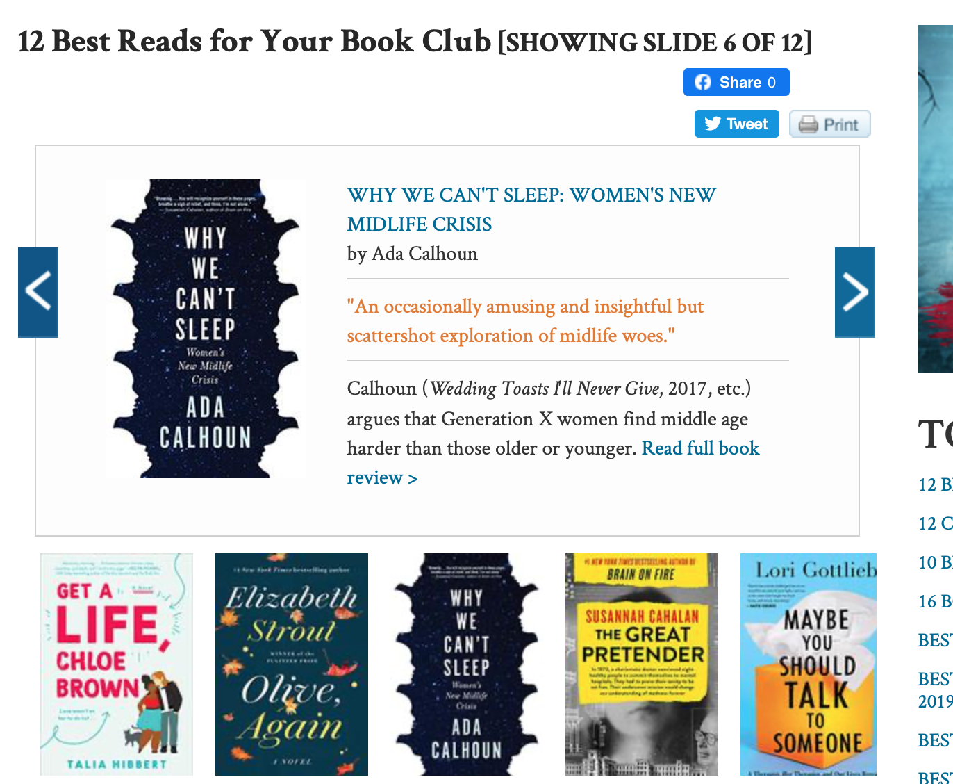 Kirkus Names Why We Can't Sleep One of the 12 Best Book Club Reads!