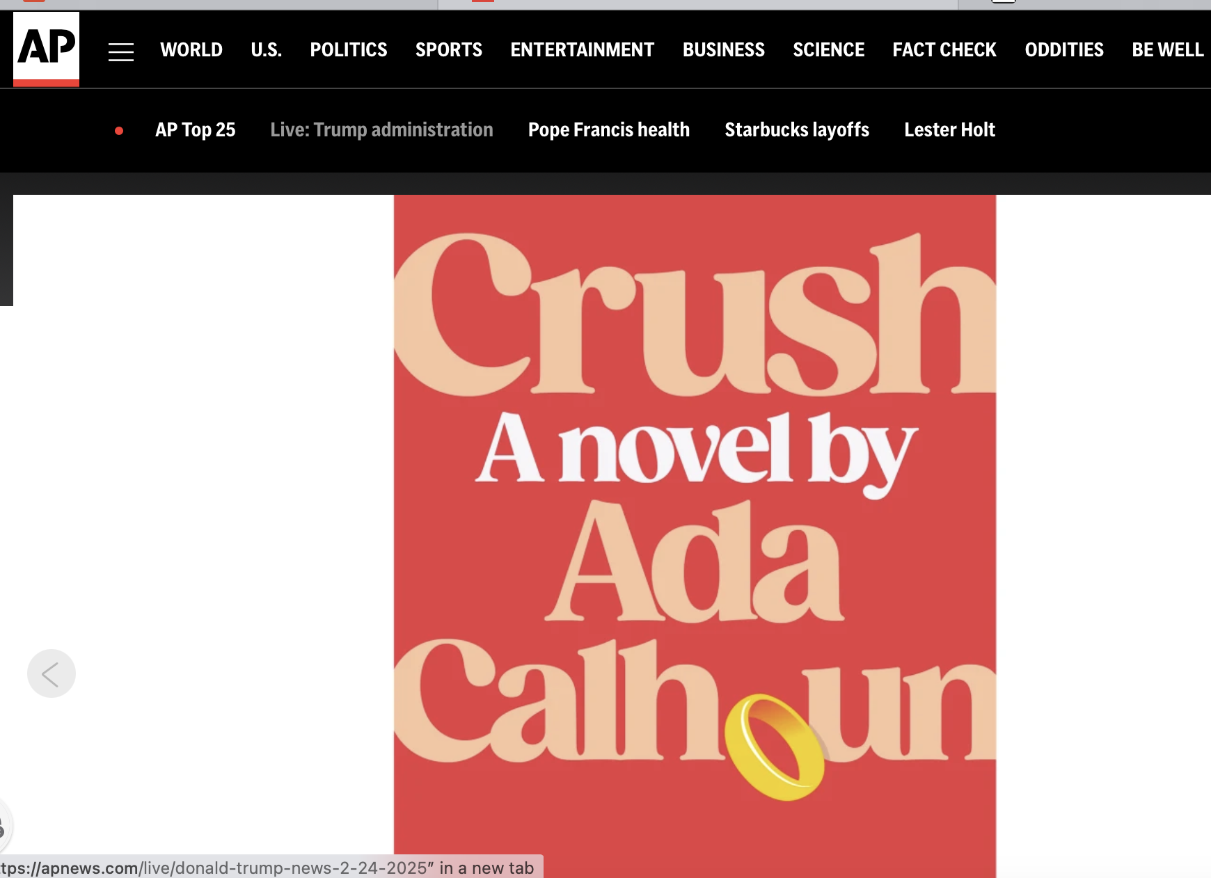 AP Says Crush Excellent for Book Clubs!