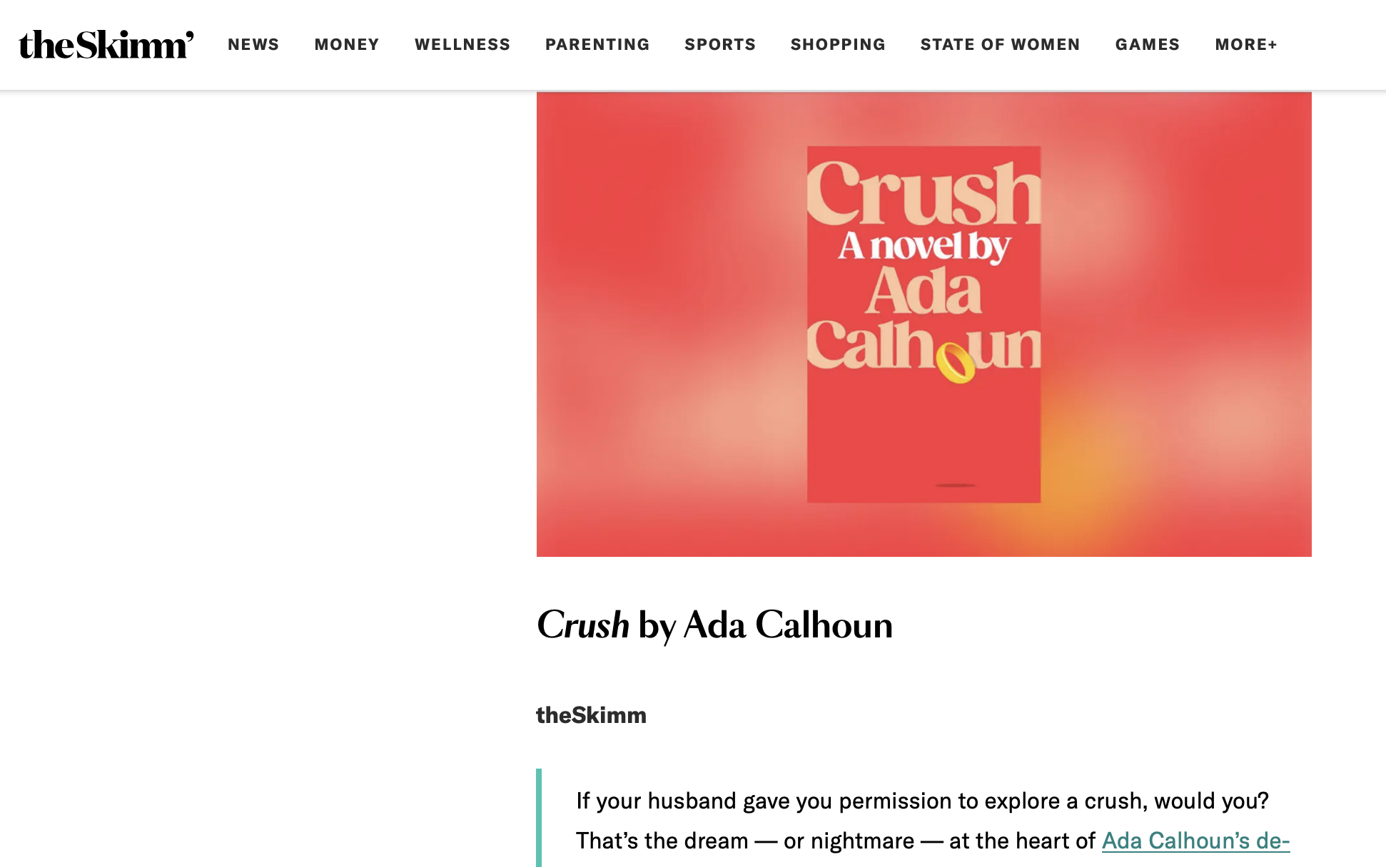 Crush in TheSkimm!