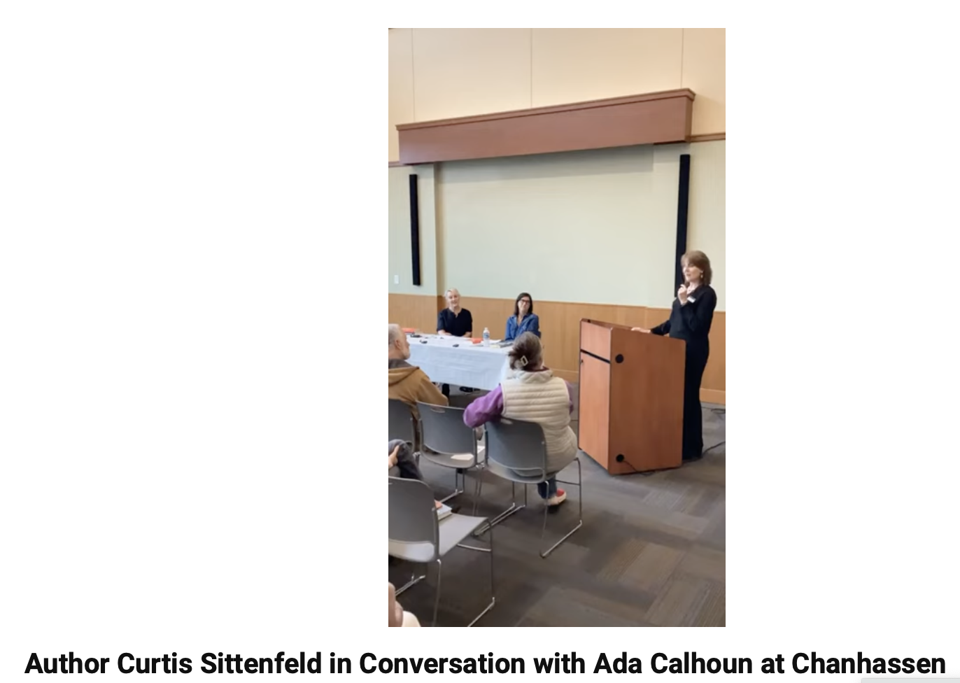 Library Event with Curtis Sittenfeld