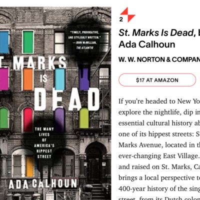 St. Marks is Dead: Esquire's Guide to What to Read in NYC