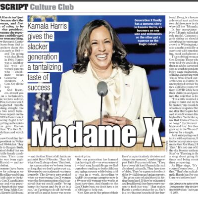 NY Post Op-Ed on Kamala Harris as Gen X Avatar