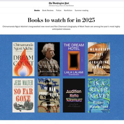 Crush on Washington Post List of Books to Watch for in 2025