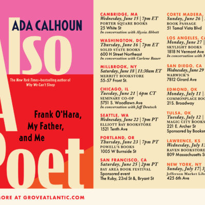 ALSO a POET ON TOUR in June and July!