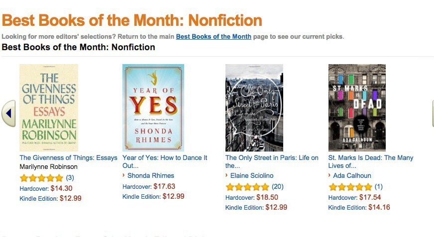 St. Marks Is Dead an Amazon Best Book of November